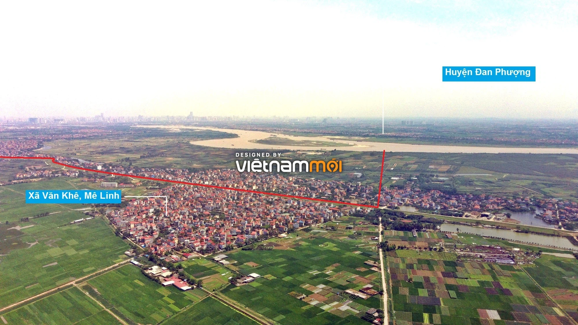 Toàn cảnh hiện trạng Phân khu đô thị sông Hồng trên địa bàn huyện Mê Linh - Ảnh 2.