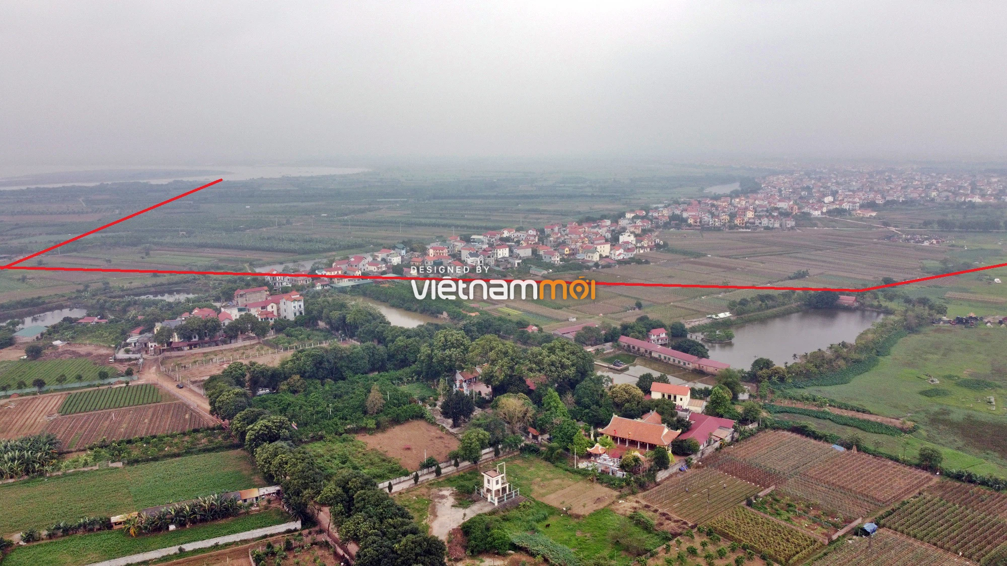 Toàn cảnh hiện trạng Phân khu đô thị sông Hồng trên địa bàn huyện Mê Linh - Ảnh 16.