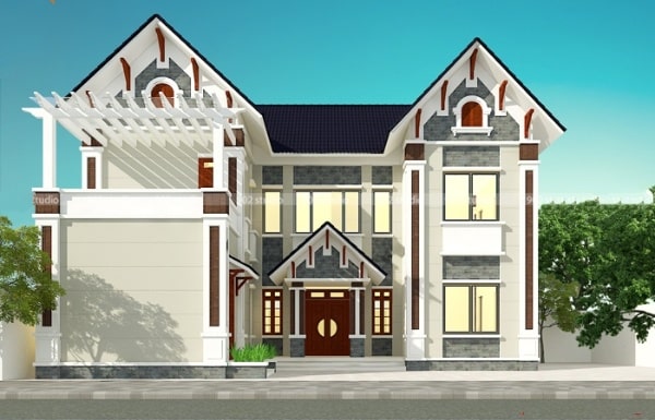 Tham khảo một số mẫu nhà 2 tầng đẹp và hiện đại năm 2021 - Ảnh 12. Tham khảo một số mẫu nhà 2 tầng đẹp và hiện đại năm 2021 - Ảnh 12.