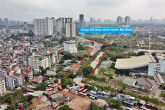 Toàn cảnh đường từ Vũ Quỳnh đến đường nối Lê Đức Thọ - Phạm Hùng đang mở theo quy hoạch ở Hà Nội