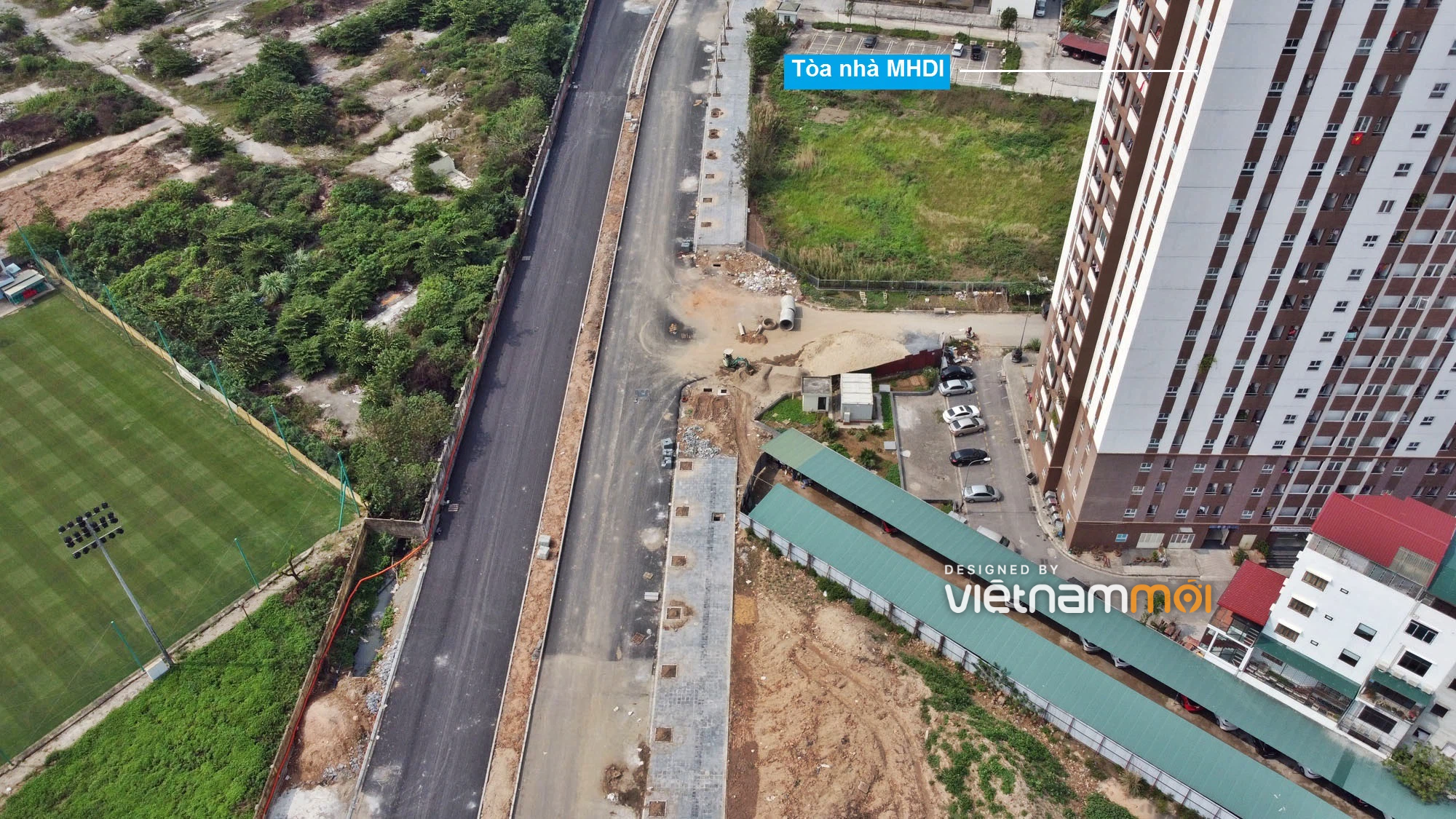 Toàn cảnh đường từ Vũ Quỳnh đến Lê Đức Thọ - Phạm Hùng đang mở theo quy hoạch ở Hà Nội - Ảnh 4. Toàn cảnh đường từ Vũ Quỳnh đến Lê Đức Thọ - Phạm Hùng đang mở theo quy hoạch ở Hà Nội - Ảnh 4.