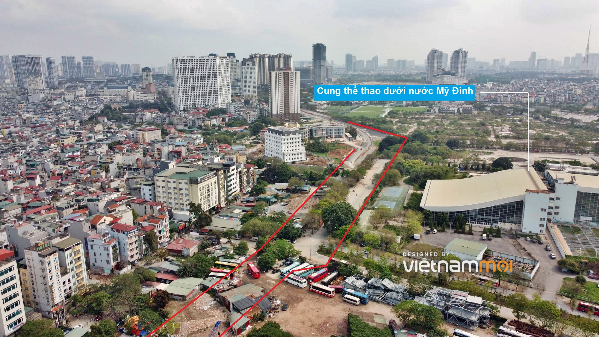 Toàn cảnh đường từ Vũ Quỳnh đến Lê Đức Thọ - Phạm Hùng đang mở theo quy hoạch ở Hà Nội - Ảnh 9. Toàn cảnh đường từ Vũ Quỳnh đến Lê Đức Thọ - Phạm Hùng đang mở theo quy hoạch ở Hà Nội - Ảnh 9.