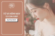 Tử vi hàng ngày hôm nay 26/3 của 12 con giáp: Tý lãng mạn chuyện tình cảm, Sửu nên khiêm tốn hơn