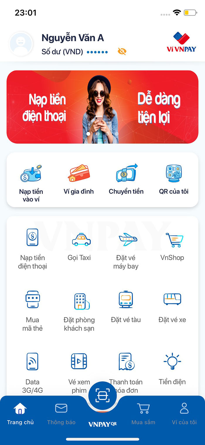Hướng dẫn cách sử dụng ví điện tử VNPAY QR - Ảnh 1. Hướng dẫn cách sử dụng ví điện tử VNPAY QR - Ảnh 1.