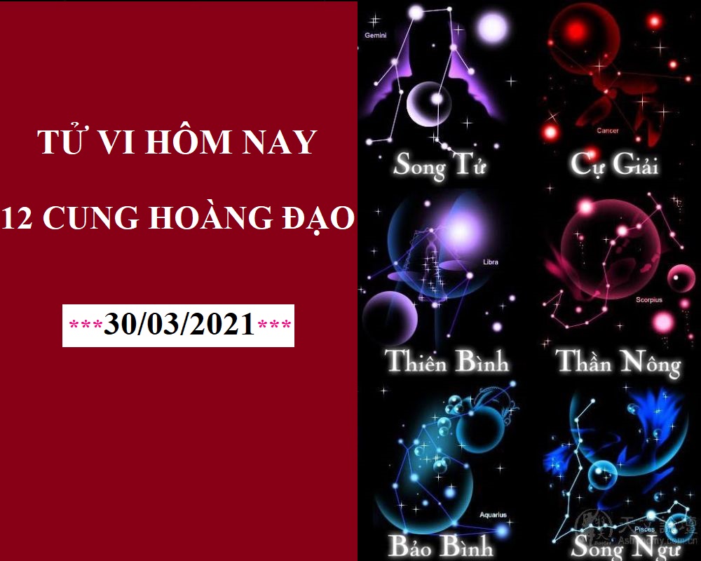 Tử vi hôm nay (30/3/2021) của 12 cung hoàng đạo: Kim Ngưu tài lộc dồi dào, Bò Cạp nên tỉnh táo - Ảnh 1. Tử vi hôm nay (30/3/2021) của 12 cung hoàng đạo: Kim Ngưu tài lộc dồi dào, Bò Cạp nên tỉnh táo - Ảnh 1.