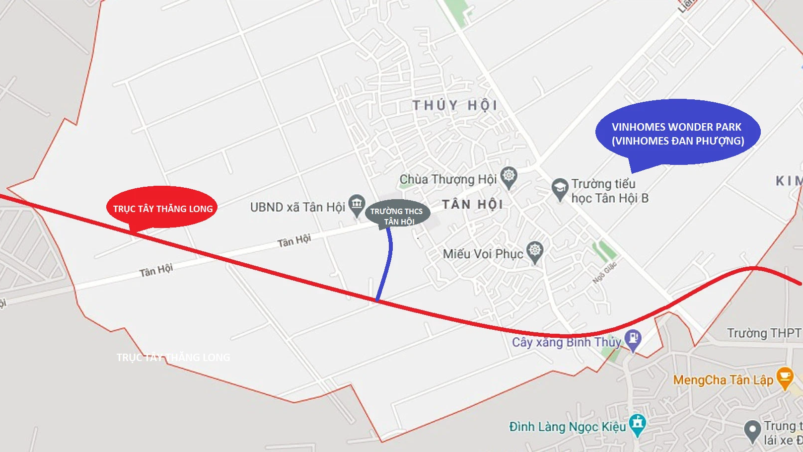 Hà Nội duyệt chỉ giới tuyến đường gần Vinhomes Đan Phượng - Ảnh 1. Hà Nội duyệt chỉ giới tuyến đường gần Vinhomes Đan Phượng - Ảnh 1.