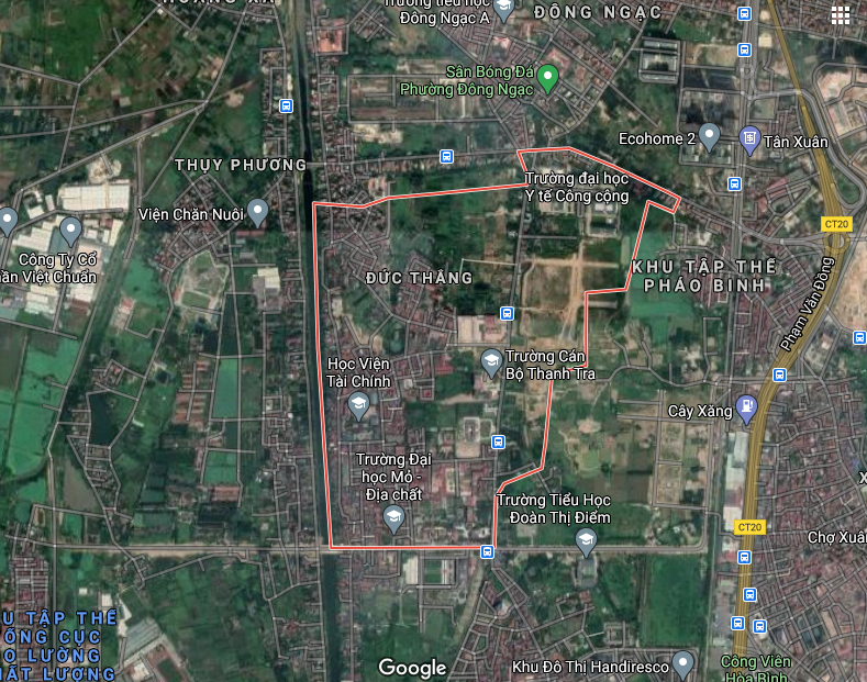 Bản đồ quy hoạch sử dụng đất phường Đức Thắng, Bắc Từ Liêm, Hà Nội - Ảnh 1.