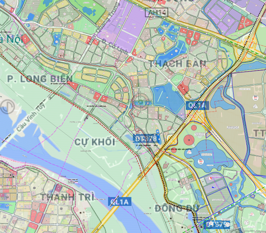 Bản đồ quy hoạch sử dụng đất phường Cự Khối, Long Biên, Hà Nội - Ảnh 2.