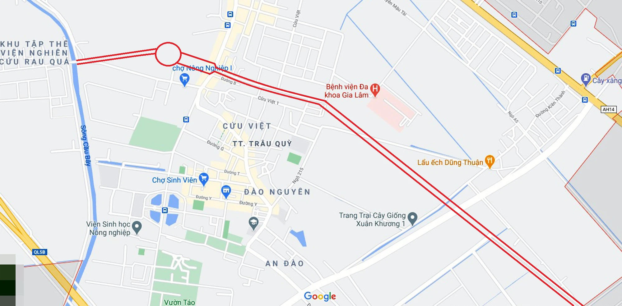 Toàn cảnh đường từ Kiêu Kỵ đến sông Cầu Bây qua Vinhomes Ocean Park đang mở theo quy hoạch ở Hà Nội - Ảnh 1. Toàn cảnh đường từ Kiêu Kỵ đến sông Cầu Bây qua Vinhomes Ocean Park đang mở theo quy hoạch ở Hà Nội - Ảnh 1.