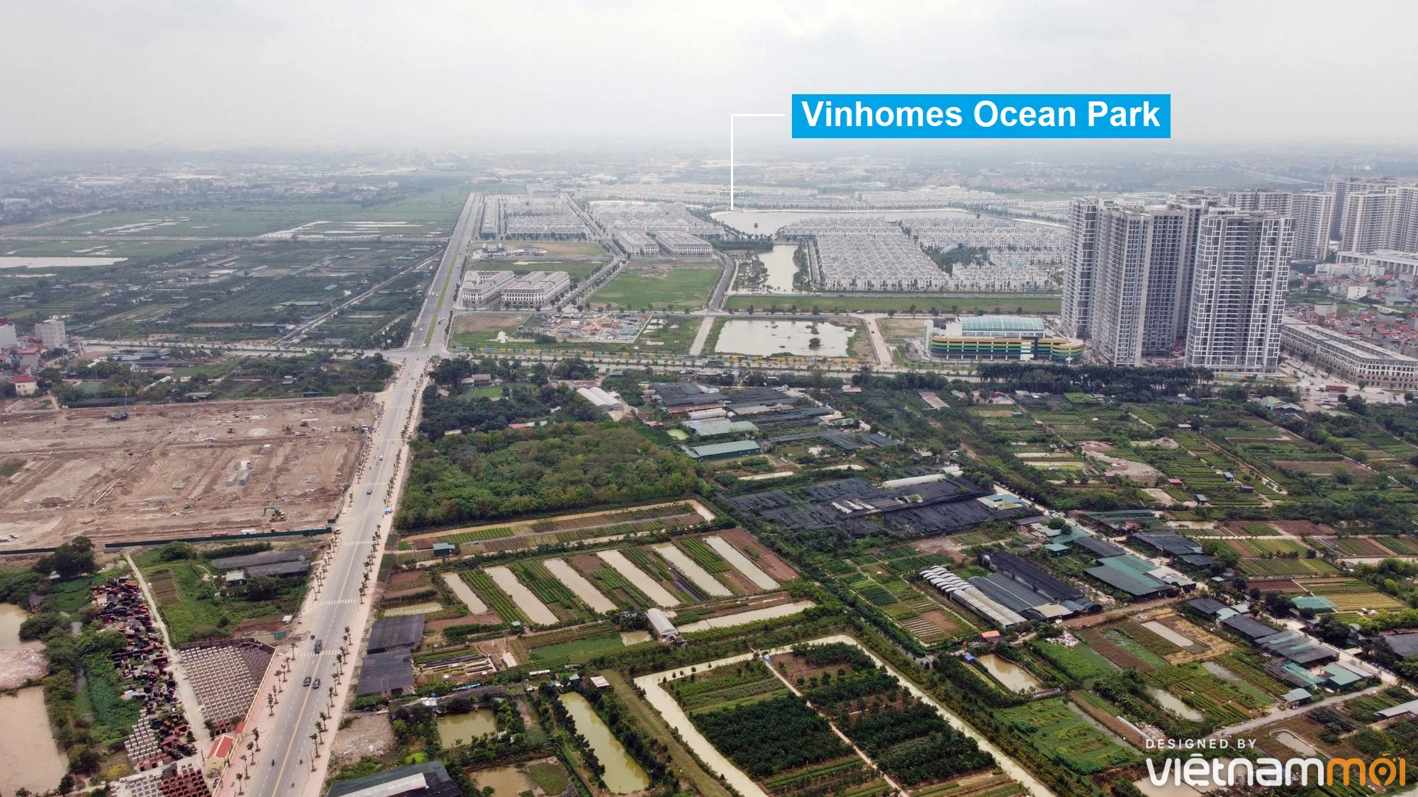 Toàn cảnh đường từ Kiêu Kỵ đến sông Cầu Bây qua Vinhomes Ocean Park đang mở theo quy hoạch ở Hà Nội - Ảnh 7. Toàn cảnh đường từ Kiêu Kỵ đến sông Cầu Bây qua Vinhomes Ocean Park đang mở theo quy hoạch ở Hà Nội - Ảnh 7.