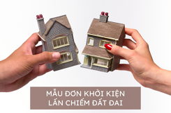 Tham khảo mẫu đơn khởi kiện lấn chiếm đất đai đầy đủ và cập nhật nhất