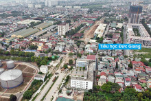 Toàn cảnh đường từ đê Ngọc Thụy đến KĐTM Thượng Thanh đang mở theo quy hoạch ở Hà Nội