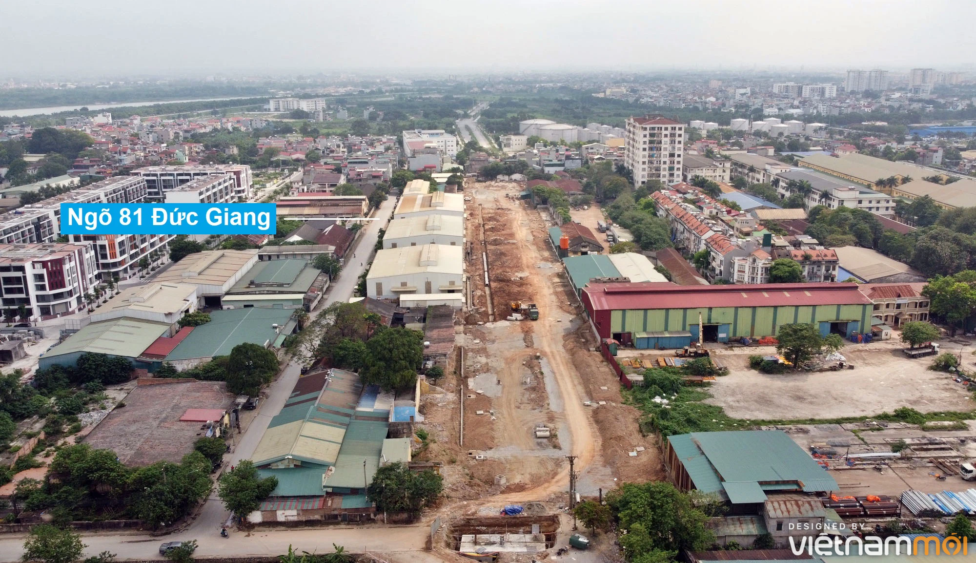 Toàn cảnh đường từ đê Ngọc Thụy đến KĐTM Thượng Thanh đang mở theo quy hoạch ở Hà Nội - Ảnh 10. Toàn cảnh đường từ đê Ngọc Thụy đến KĐTM Thượng Thanh đang mở theo quy hoạch ở Hà Nội - Ảnh 10.