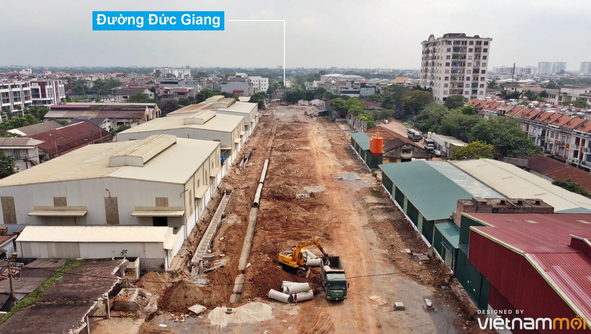 Toàn cảnh đường từ đê Ngọc Thụy đến KĐTM Thượng Thanh đang mở theo quy hoạch ở Hà Nội - Ảnh 13. Toàn cảnh đường từ đê Ngọc Thụy đến KĐTM Thượng Thanh đang mở theo quy hoạch ở Hà Nội - Ảnh 13.