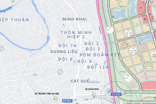Bản đồ quy hoạch sử dụng đất xã Dương Liễu, Hoài Đức, Hà Nội thời kỳ 2021 - 2030