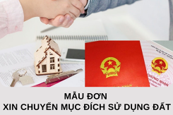 Tham khảo mẫu đơn xin chuyển mục đích sử dụng đất chi tiết và mới nhất