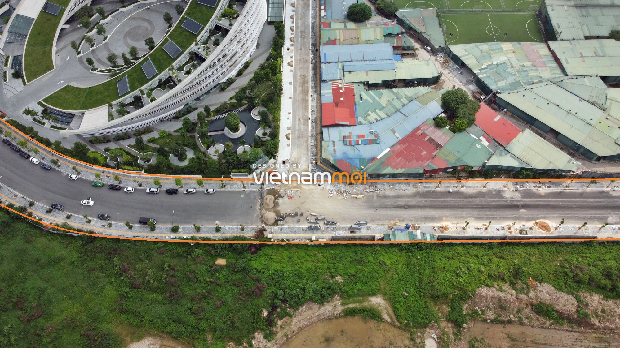 Toàn cảnh đường nối Tôn Thất Thuyết - Dương Đình Nghệ qua trụ sở Viettel đang mở theo quy hoạch ở Hà Nội - Ảnh 4.