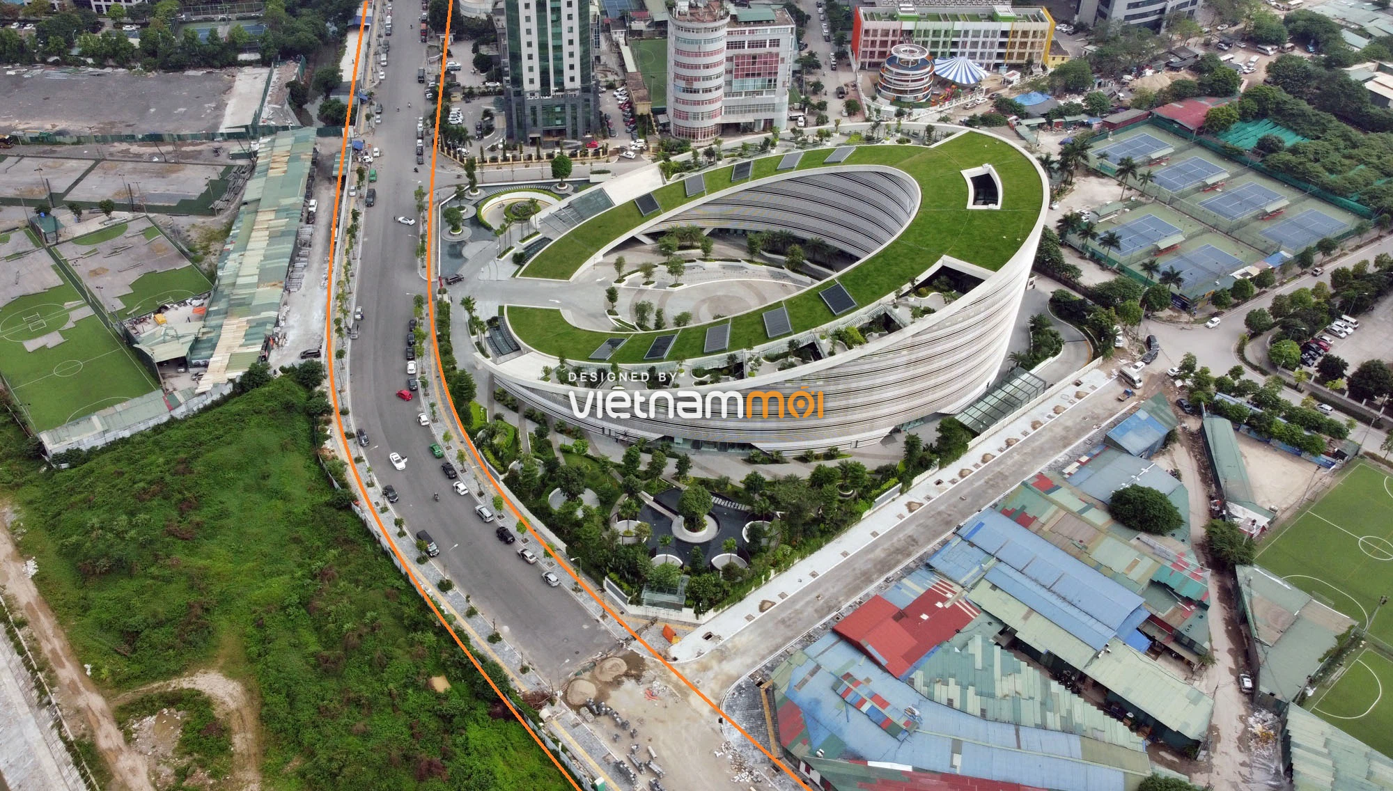 Toàn cảnh đường nối Tôn Thất Thuyết - Dương Đình Nghệ qua trụ sở Viettel đang mở theo quy hoạch ở Hà Nội - Ảnh 6.