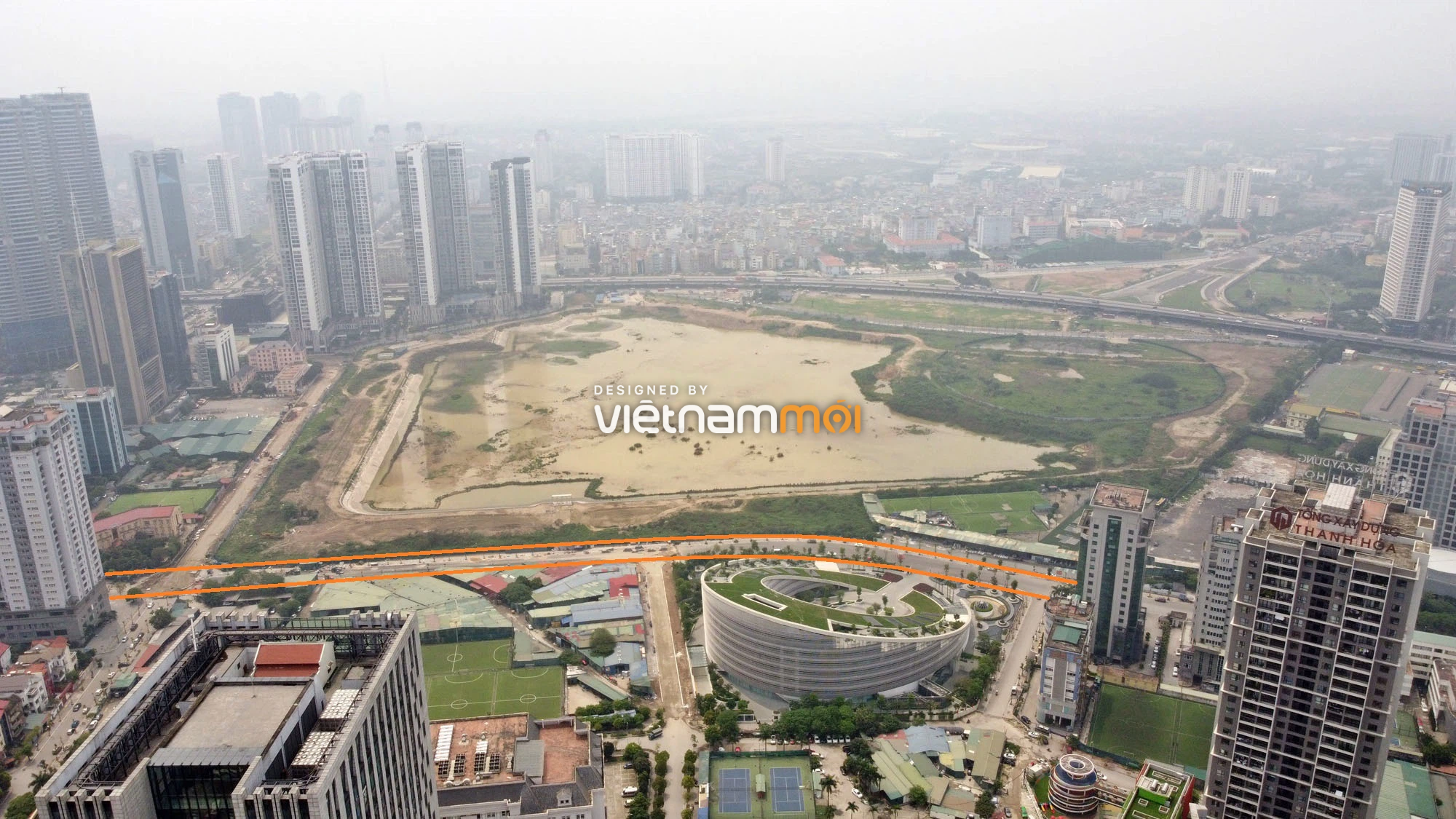 Toàn cảnh đường nối Tôn Thất Thuyết - Dương Đình Nghệ qua trụ sở Viettel đang mở theo quy hoạch ở Hà Nội - Ảnh 12.