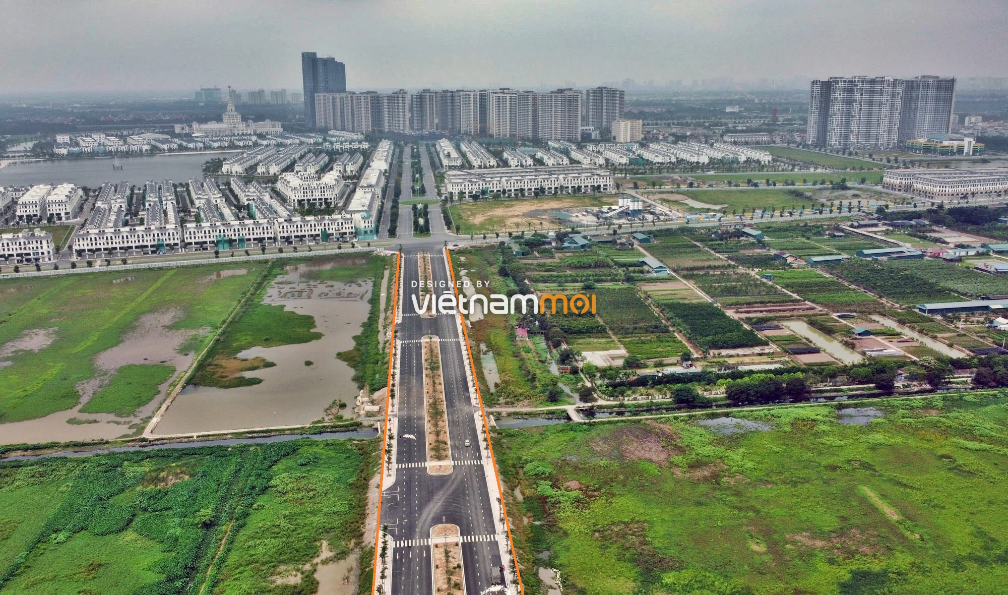 Toàn cảnh đường nối Vinhomes Ocean Park với ga Phú Thụy đang mở theo quy hoạch ở Hà Nội - Ảnh 3. Toàn cảnh đường nối Vinhomes Ocean Park với ga Phú Thụy đang mở theo quy hoạch ở Hà Nội - Ảnh 3.