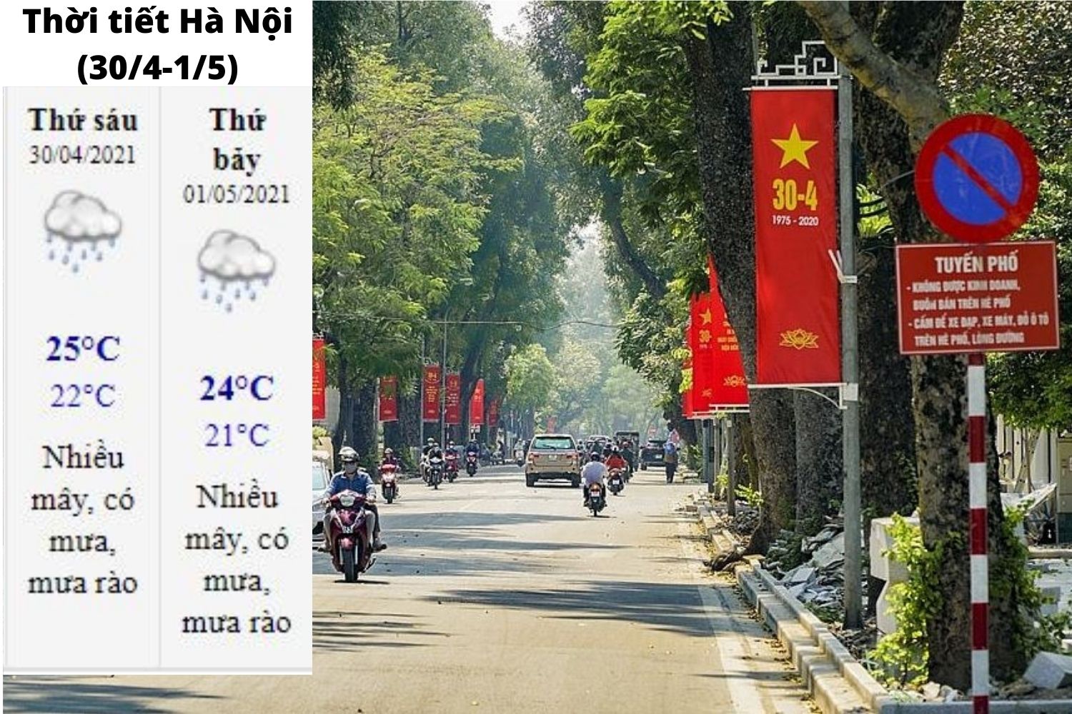 Dự báo thời tiết ngày 30/4 và 1/5 năm 2021 - Ảnh 2.