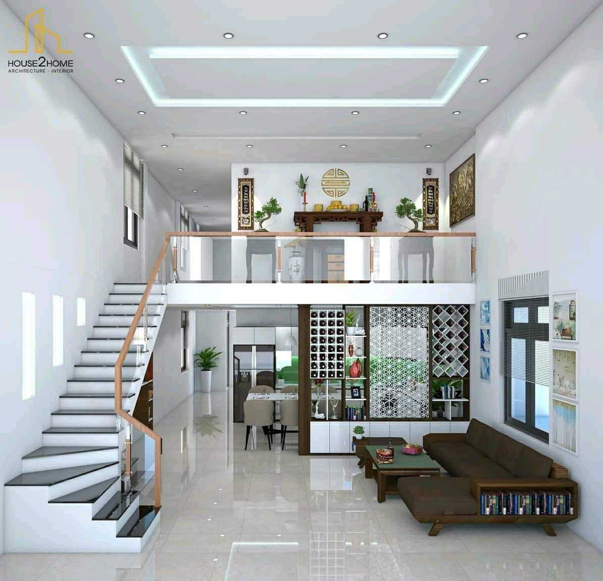 Gợi ý những mẫu nhà cấp 4 có gác lửng đẹp, hiện đại - Ảnh 3. Gợi ý những mẫu nhà cấp 4 có gác lửng đẹp, hiện đại - Ảnh 3.