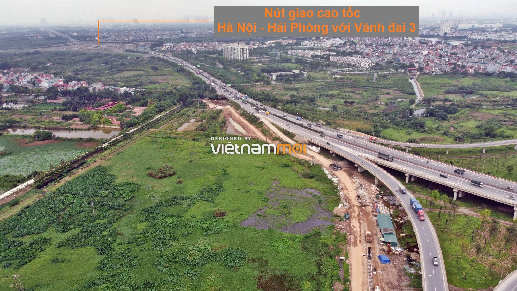 Toàn cảnh tuyến đường gom từ cầu Thanh Trì đến cầu vượt Phú Thị đang mở theo quy hoạch ở Hà Nội - Ảnh 1. Toàn cảnh tuyến đường gom từ cầu Thanh Trì đến cầu vượt Phú Thị đang mở theo quy hoạch ở Hà Nội - Ảnh 1.