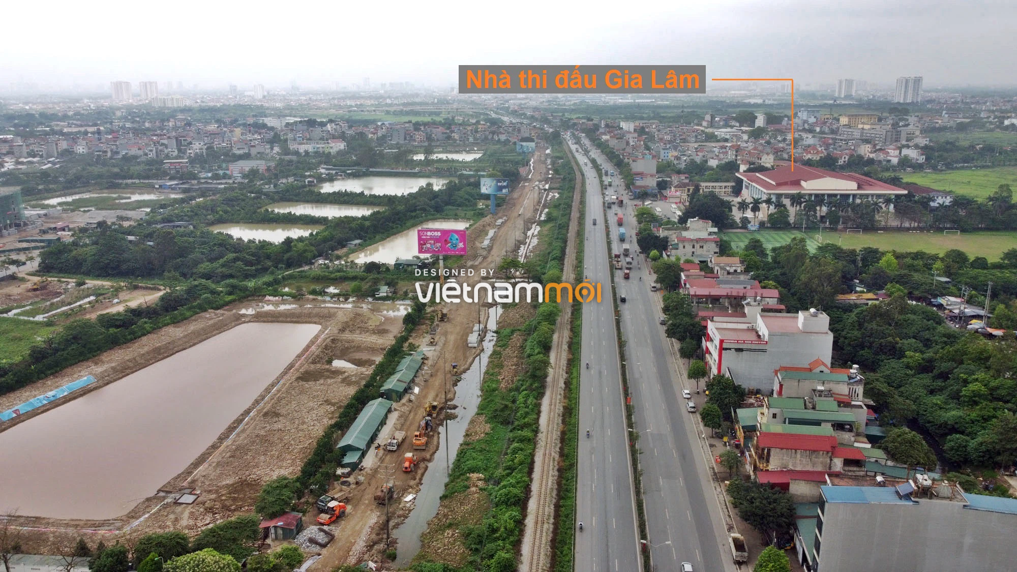 Toàn cảnh tuyến đường gom từ cầu Thanh Trì đến cầu vượt Phú Thị đang mở theo quy hoạch ở Hà Nội - Ảnh 8. Toàn cảnh tuyến đường gom từ cầu Thanh Trì đến cầu vượt Phú Thị đang mở theo quy hoạch ở Hà Nội - Ảnh 8.