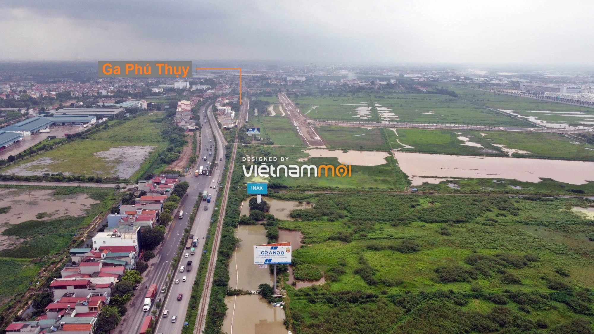 Toàn cảnh tuyến đường gom từ cầu Thanh Trì đến cầu vượt Phú Thị đang mở theo quy hoạch ở Hà Nội - Ảnh 12. Toàn cảnh tuyến đường gom từ cầu Thanh Trì đến cầu vượt Phú Thị đang mở theo quy hoạch ở Hà Nội - Ảnh 12.