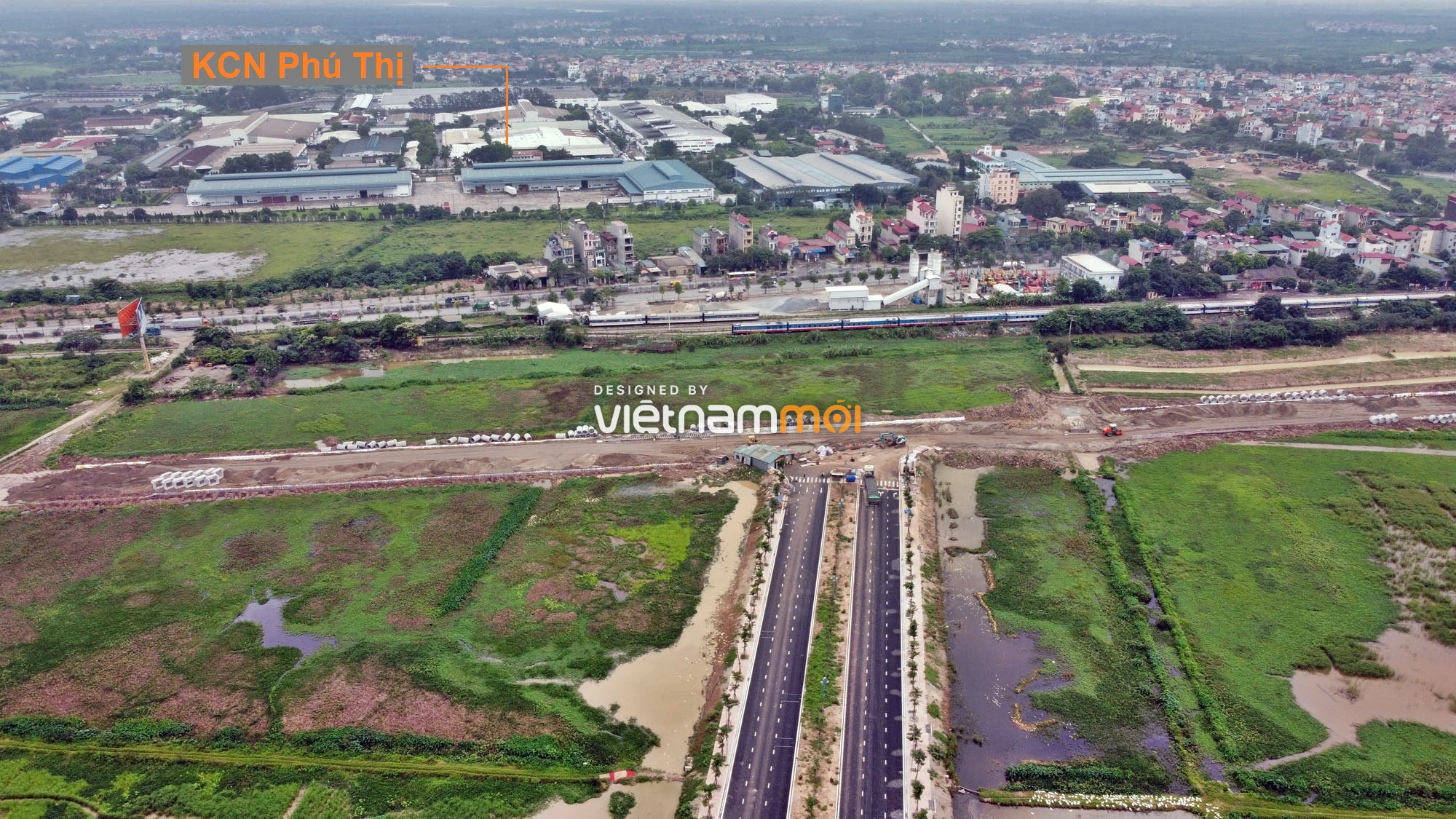 Toàn cảnh tuyến đường gom từ cầu Thanh Trì đến cầu vượt Phú Thị đang mở theo quy hoạch ở Hà Nội - Ảnh 13. Toàn cảnh tuyến đường gom từ cầu Thanh Trì đến cầu vượt Phú Thị đang mở theo quy hoạch ở Hà Nội - Ảnh 13.