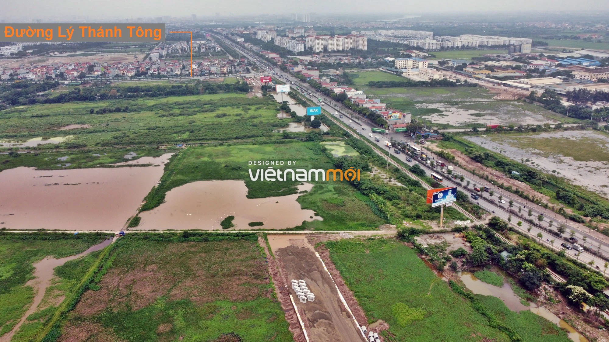 Toàn cảnh tuyến đường gom từ cầu Thanh Trì đến cầu vượt Phú Thị đang mở theo quy hoạch ở Hà Nội - Ảnh 14. Toàn cảnh tuyến đường gom từ cầu Thanh Trì đến cầu vượt Phú Thị đang mở theo quy hoạch ở Hà Nội - Ảnh 14.