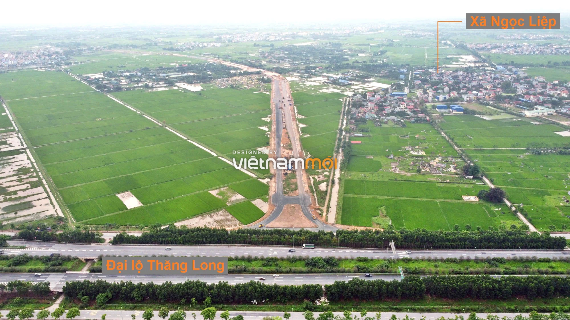 Toàn cảnh đường trục chính Bắc - Nam KĐT Quốc Oai kéo dài đang mở theo quy hoạch ở Hà Nội - Ảnh 1. Toàn cảnh đường trục chính Bắc - Nam KĐT Quốc Oai kéo dài đang mở theo quy hoạch ở Hà Nội - Ảnh 1.