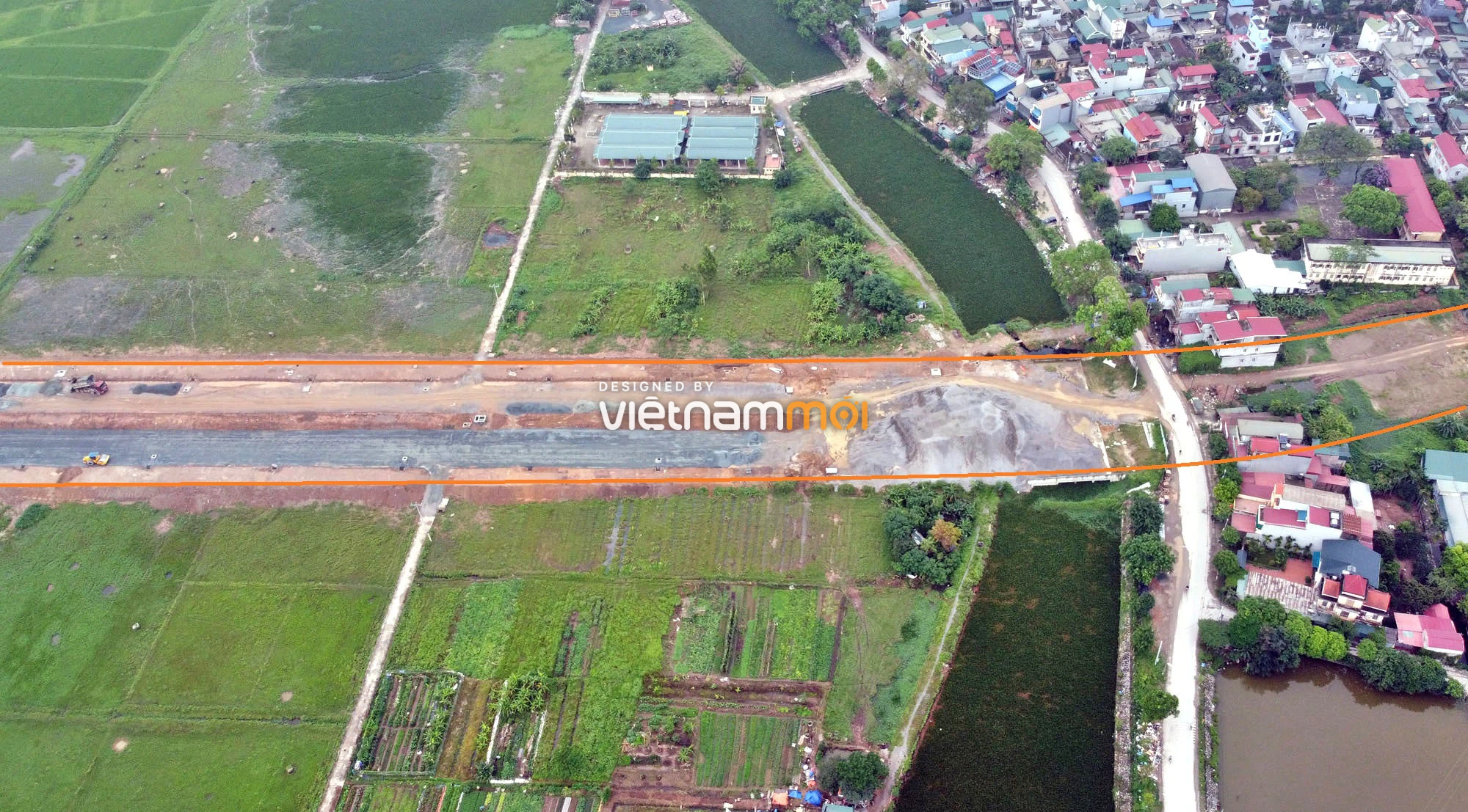 Toàn cảnh đường trục chính Bắc - Nam KĐT Quốc Oai kéo dài đang mở theo quy hoạch ở Hà Nội - Ảnh 16. Toàn cảnh đường trục chính Bắc - Nam KĐT Quốc Oai kéo dài đang mở theo quy hoạch ở Hà Nội - Ảnh 16.