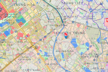 Bản đồ quy hoạch sử dụng đất quận Thanh Xuân, Hà Nội