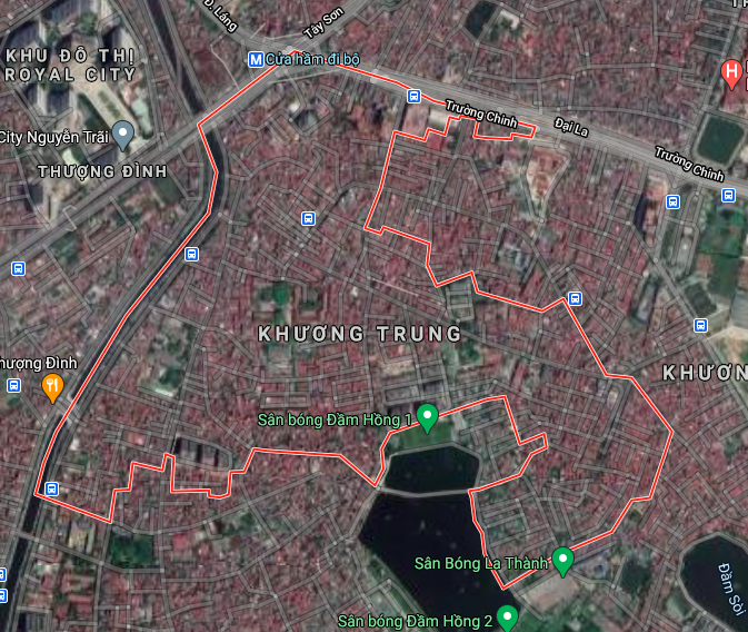Bản đồ quy hoạch sử dụng đất phường Khương Trung, Thanh Xuân, Hà Nội - Ảnh 1.