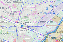 Bản đồ quy hoạch sử dụng đất phường Phúc Diễn, Bắc Từ Liêm, Hà Nội