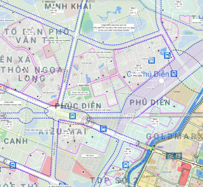 Bản đồ quy hoạch sử dụng đất phường Phúc Diễn, Bắc Từ Liêm, Hà Nội - Ảnh 2.