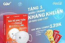 CGV khuyến mãi tháng 4: Vé xem phim giá 19.000 đồng, mua combo bắp nước tặng khẩu trang