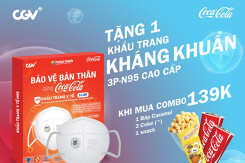 CGV khuyến mãi tháng 4: Vé xem phim giá 19.000 đồng, mua combo bắp nước tặng khẩu trang