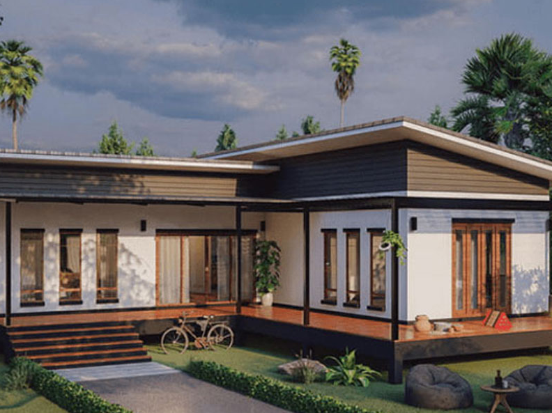 Tham khảo một số mẫu nhà cấp 4 chữ L mái bằng hiện đại và tiện nghi - Ảnh 9.