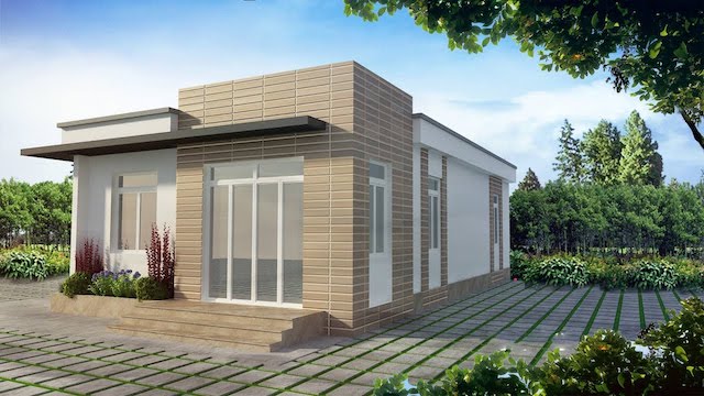 Tham khảo một số mẫu nhà cấp 4 chữ L mái bằng hiện đại và tiện nghi - Ảnh 6.