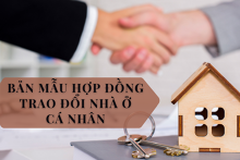 Tham khảo bản mẫu hợp đồng trao đổi nhà ở cá nhân chi tiết nhất