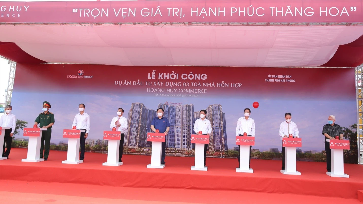 Tài chính Hoàng Huy khởi công dự án 5.000 tỷ tại Hải Phòng - Ảnh 1. Tài chính Hoàng Huy khởi công dự án 5.000 tỷ tại Hải Phòng - Ảnh 1.