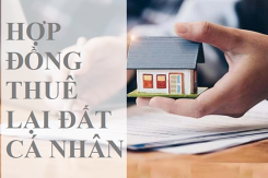 Tham khảo bản mẫu hợp đồng thuê lại đất cá nhân chi tiết và cập nhật nhất