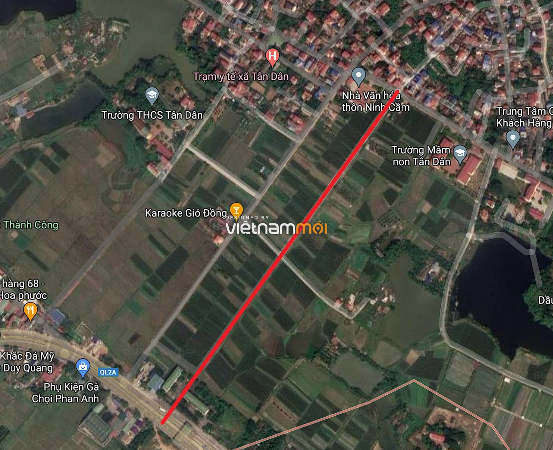 Đường sẽ mở ở xã Tân Dân, Sóc Sơn, Hà Nội - Ảnh 2. Đường sẽ mở ở xã Tân Dân, Sóc Sơn, Hà Nội - Ảnh 2.