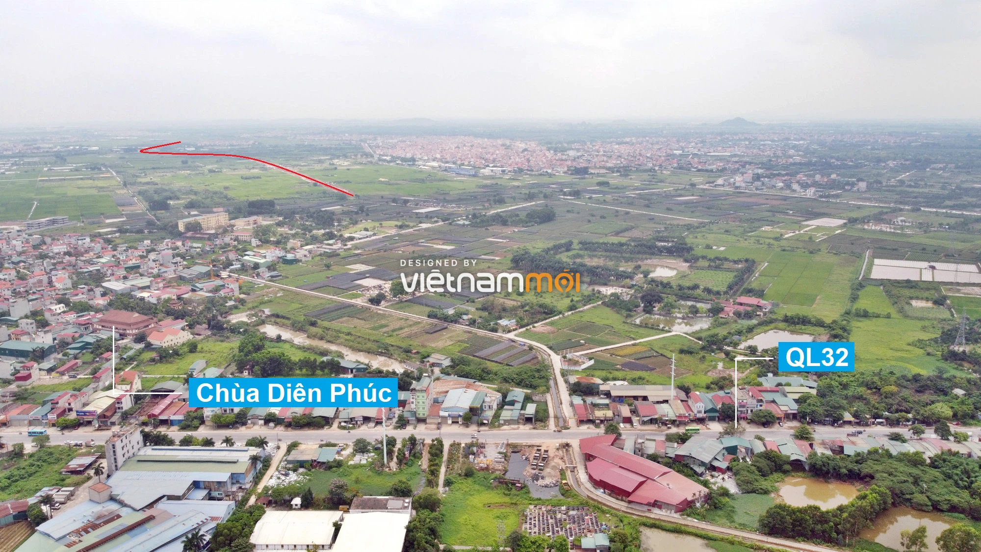 Toàn cảnh đường Liên khu vực 1 từ Đức Thượng đến Song Phương đang mở theo quy hoạch ở Hà Nội - Ảnh 1.