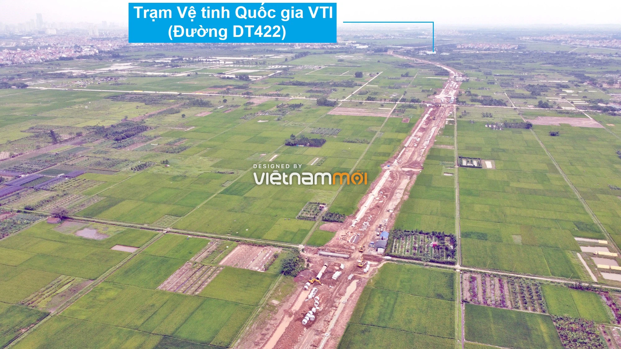 Toàn cảnh đường Liên khu vực 1 từ Đức Thượng đến Song Phương đang mở theo quy hoạch ở Hà Nội - Ảnh 2.