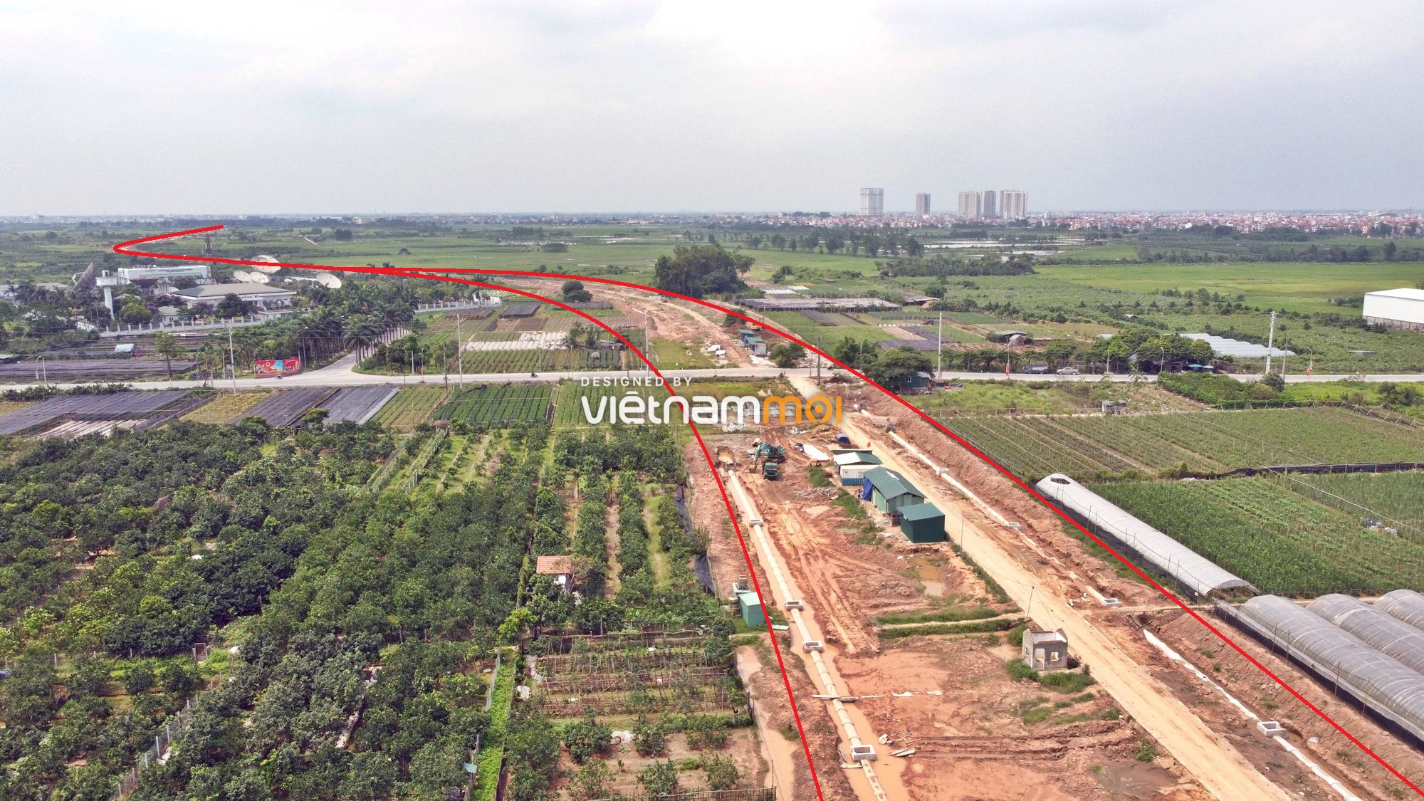 Toàn cảnh đường Liên khu vực 1 từ Đức Thượng đến Song Phương đang mở theo quy hoạch ở Hà Nội - Ảnh 11.