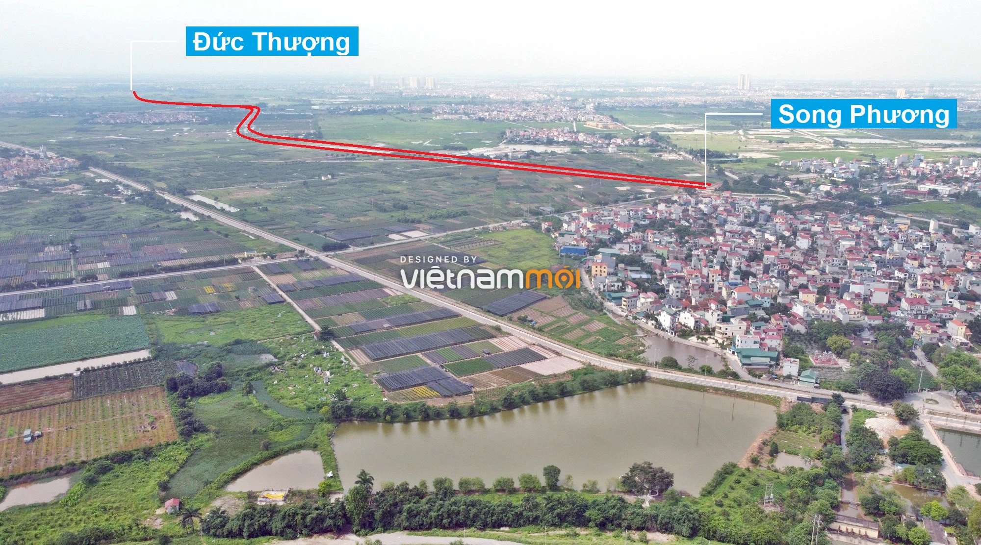 Toàn cảnh đường Liên khu vực 1 từ Đức Thượng đến Song Phương đang mở theo quy hoạch ở Hà Nội - Ảnh 16.