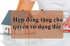 Tham khảo hợp đồng tặng cho quyền sử dụng đất mới và chính xác nhất
